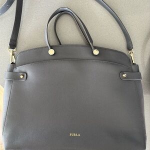 Furla Dark Gray Shoulder Bag